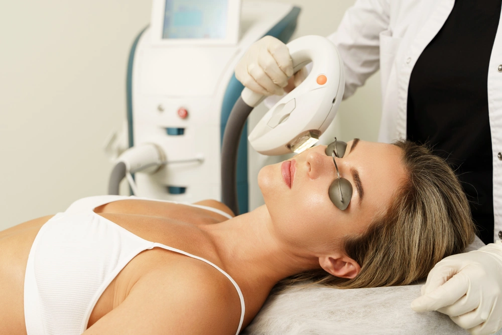 Woman getting Lumecca Treatment | Fayced Aesthetics NYC | New York, NY